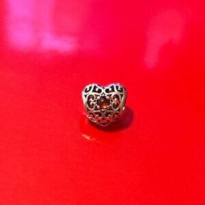 PANDORA: January birthstone heart charm